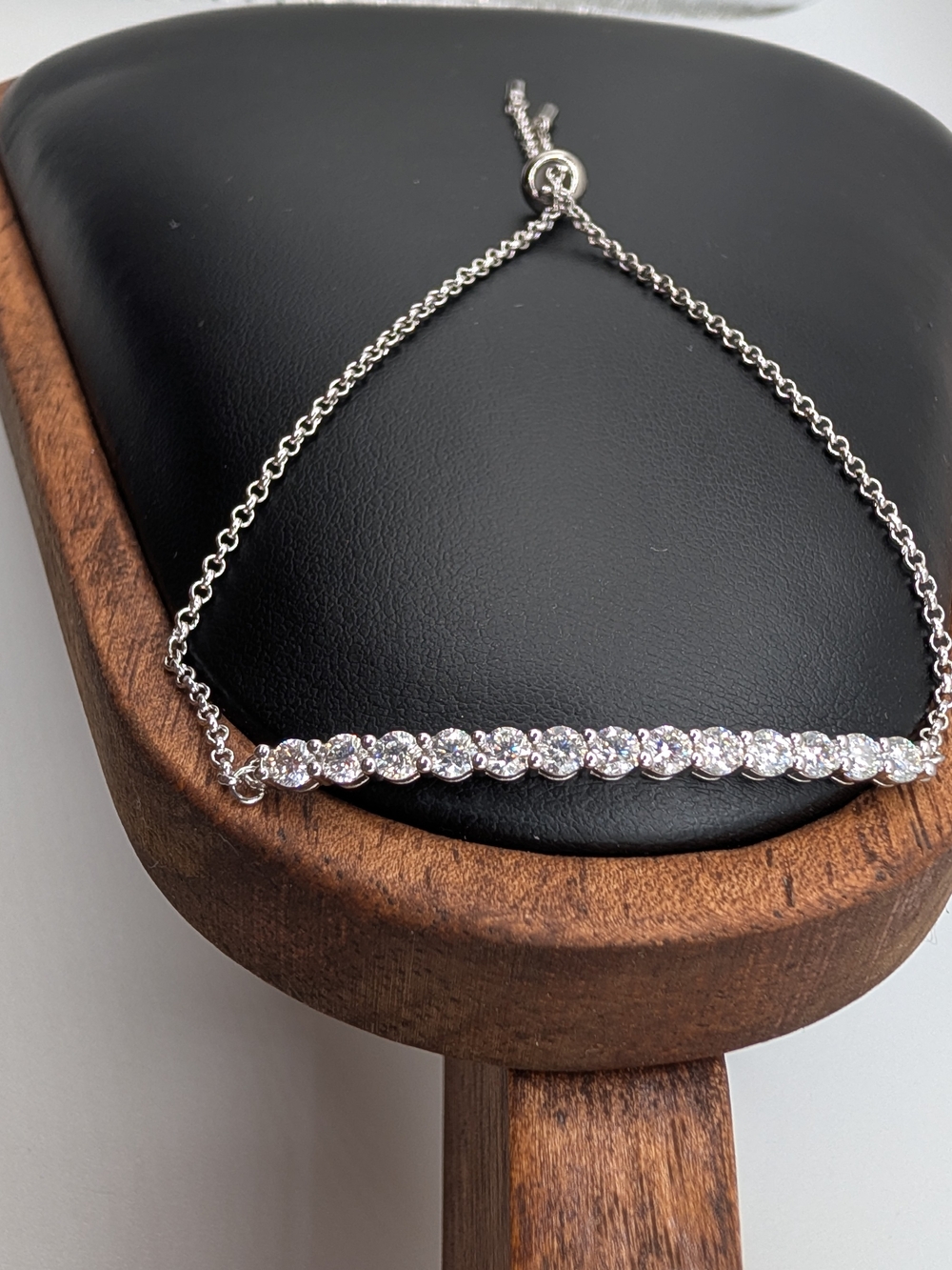 BNWT 1.0ctw D Color Moissanite Bolo Tennis Bracelet 925 Sterling Silver
